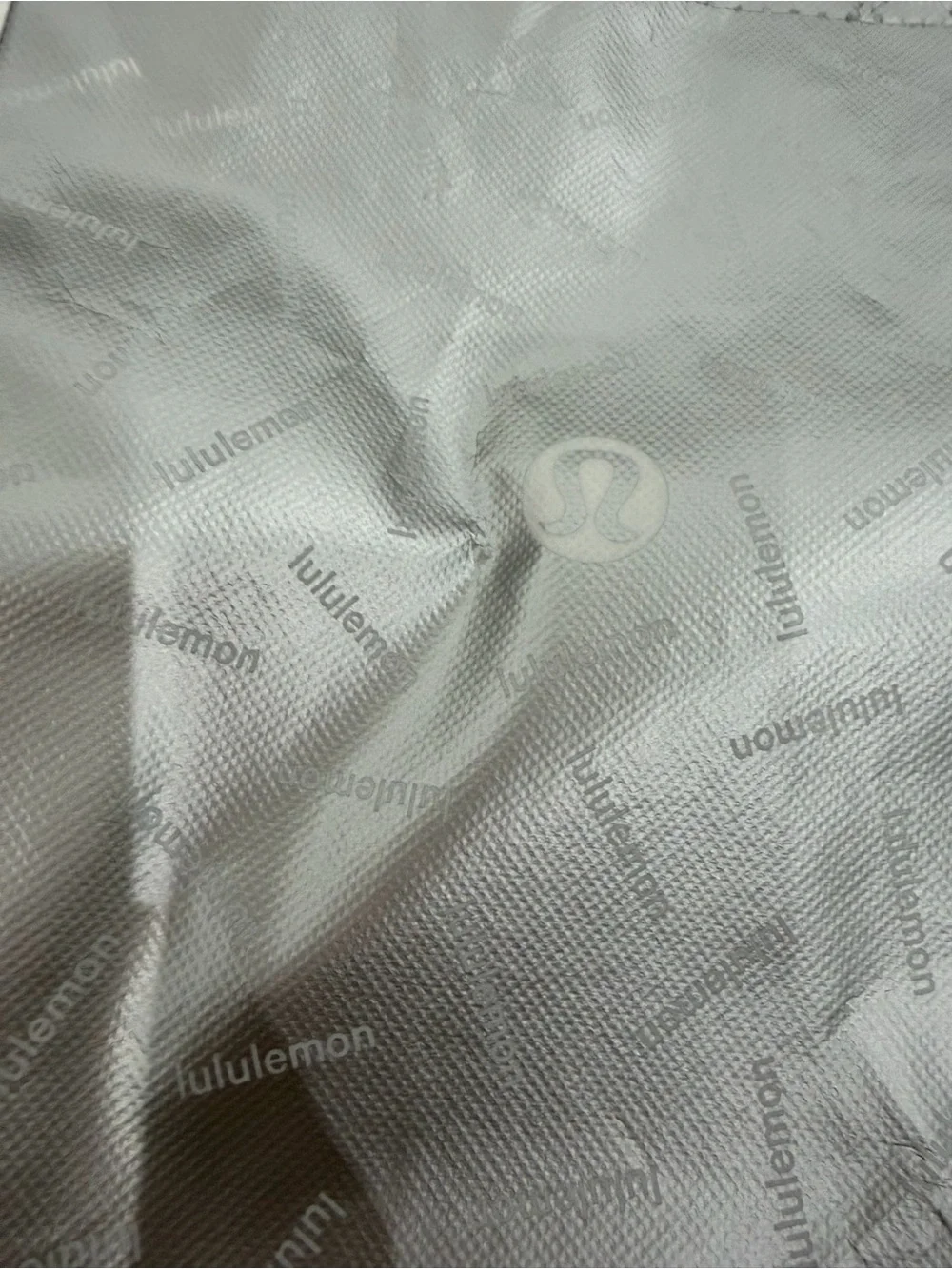 lululemon athletica bundle Red Floral Tote and Silver reusable tote Bag